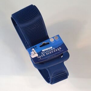 Silicone Back Scrubber Dual Sided Shower Bath Exfoliate Clean Massage